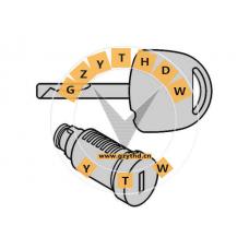 0133 396,Lock cylinder,133396,OPEL,0133 396