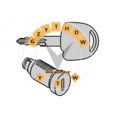 01 33 414,Lock cylinder,133414,OPEL,01 33 414