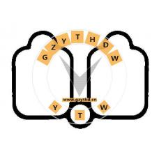 0348.F6，Intake Manifold Gasket，0348.F6，PEUGEOT，0348.F6