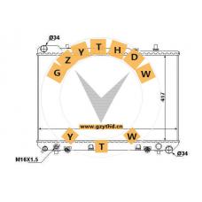 21310-5311X，Radiator，213105311X，DAEWOO，21310-5311X