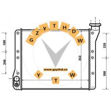075.121.253 J，Radiator，075.121.253 J，VOLKSWAGEN，075.121.253J