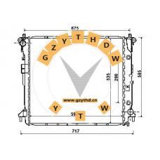 21310-21250，Radiator，2131021250，SSANGYONG，21310-21250