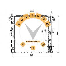 21310-09250，Radiator，2131009250，SSANGYONG，21310-09250