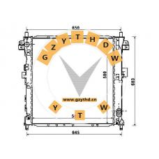 21310-09151，Radiator，2131009151，SSANGYONG，21310-09151