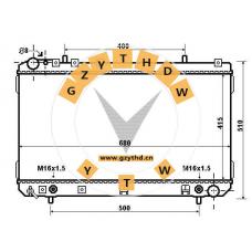 21310-06040，Radiator，2131006040，SSANGYONG，21310-06040