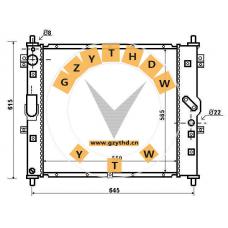 21310-08140，Radiator，2131008140，SSANGYONG，21310-08140