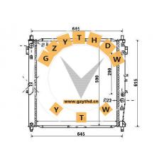 21310-08640，Radiator，2131008640，SSANGYONG，21310-08640
