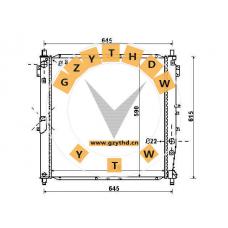 21310-08540，Radiator，2131008540，SSANGYONG，21310-08540