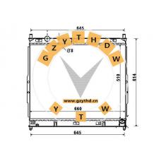 21310-08150，Radiator，2131008150，SSANGYONG，21310-08150