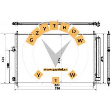 88460-42100,Air Conditioning Condenser,88460-42100,TOYOTA (FAW),8846042100