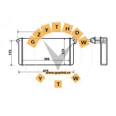 002 835 08 01,Heat Exchanger,28350801,MERCEDES BENZ,002 835 08 01