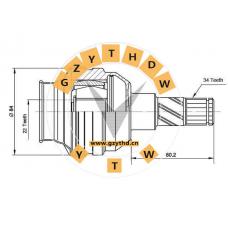 26010773，CV Joint Kit，26010773，DAEWOO，26010773，