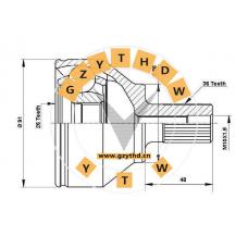 1 322 209，CV Joint Kit，1 322 209，FORD，1322209，