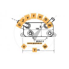 Oil Cooler,7H0 317 019 B,,7H0 317 019 B,VOLKSWAGEN,7H0317019B
