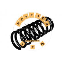 0K01V-34-011A,Coil Spring,0K01V34011A,Front Axle,0K01V-34-011A,KIA,
