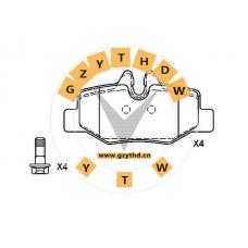 Brake Pad Set,001 421 10 10,MERCEDES-BENZ (FJDA),001 421 10 10,MERCEDES BENZ,14211010,,