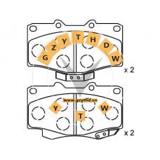 Brake Pad Set,04491-35160,BAW,449135160,FUQI,04491-35160,GREAT WALL,TOYOTA