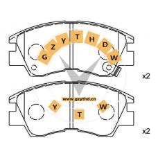 Brake Pad Set,MB 500 812,DONGNAN (SOUEAST),MB 500 812,HYUNDAI,MB500812,MITSUBISHI,