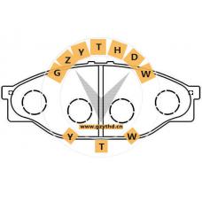 Brake Pad Set,04465-23040,GREAT WALL,446523040,TOYOTA,04465-23040,,