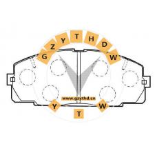 Brake Pad Set,04465-25040,FOTON,446525040,JINBEI (BRILLIANCE),04465-25040,TOYOTA,