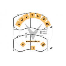 Brake Pad Set,AMPA 697,DAF,AMPA 697,,AMPA697,,