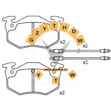 Brake Pad Set,60 00 008 125,ALPINE,60 00 008 125,CITROEN,6000008125,,