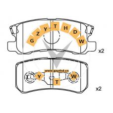 Brake Pad Set,MN 102 628,CHANGFENG,MN 102 628,CHRYSLER,MN102628,CITROEN,JEEP