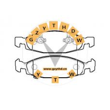 Brake Pad Set,05011969AA,JEEP (BJC),05011969AA,JEEP,05011969AA,,