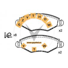 Brake Pad Set,4252.12,CITROEN (DF-PSA),4252.12,PEUGEOT (DF-PSA),4252.12,PEUGEOT,