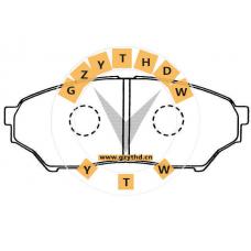 Brake Pad Set,CA 350 011,CHANGFENG,CA 350 011,MITSUBISHI,CA350011,,