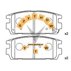 Brake Pad Set,58302-H1A00,HYUNDAI (HUATAI),58302H1A00,HYUNDAI,58302-H1A00,,