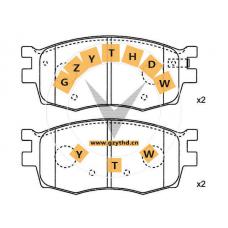 Brake Pad Set,58101-1GA00,HYUNDAI (BEIJING),581011GA00,HYUNDAI,58101-1GA00,KIA (DYK),KIA