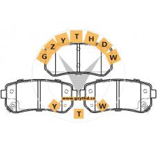 Brake Pad Set,58302-1GA00,HYUNDAI (BEIJING),583021GA00,HYUNDAI,58302-1GA00,KIA (DYK),KIA