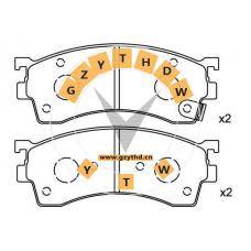 Brake Pad Set,GEYT-33-28ZA,HAIMA,GEYT3328ZA,MAZDA,GEYT-33-28ZA,MAZDA (HAINAN),FORD