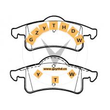 Brake Pad Set,5011970AA,JEEP (BJC),5011970AA,JEEP,5011970AA,,