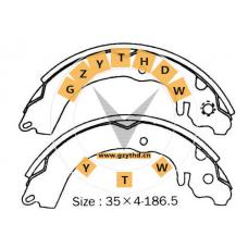 26257-AA010,Brake Shoe Set,26257-AA010,ISUZU,26257AA010