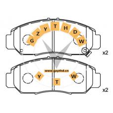 Brake Pad Set,45022-S7A-N00,HONDA (DONGFENG),45022S7AN00,HONDA,45022-S7A-N00,HONDA (GUANGZHOU),ACURA