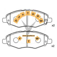 Brake Pad Set,04465-0K100,CHRYSLER (BBDC),044650K100,TOYOTA,04465-0K100,,
