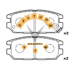Brake Pad Set,MB857610,DONGNAN (SOUEAST),MB857610,MITSUBISHI,MB857610,DODGE,EAGLE