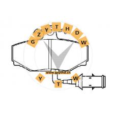 Brake Pad Set,JLM603,JAGUAR,JLM603,,JLM603,,