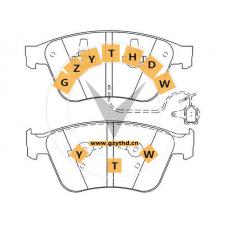 Brake Pad Set,3W0 698 151 AA,BENTLEY,3W0 698 151 AA,,3W0698151AA,,
