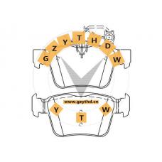 Brake Pad Set,673004626,MASERATI,673004626,,673004626,,