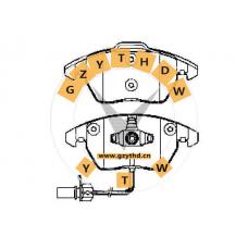 Brake Pad Set,B3501980MH,HONGQI,B3501980MH,,B3501980MH,,