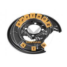 169 423 01 20，Splash Panel, Brake Disc，1694230120，Rear Axle, Left，169 423 01 20，MERCEDES BENZ，